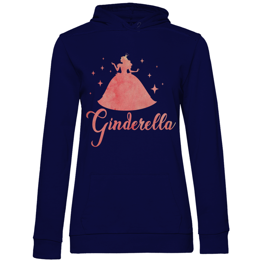 Ginderella - Prinzessin Aquarell - Damen Hoodie Navy Blue