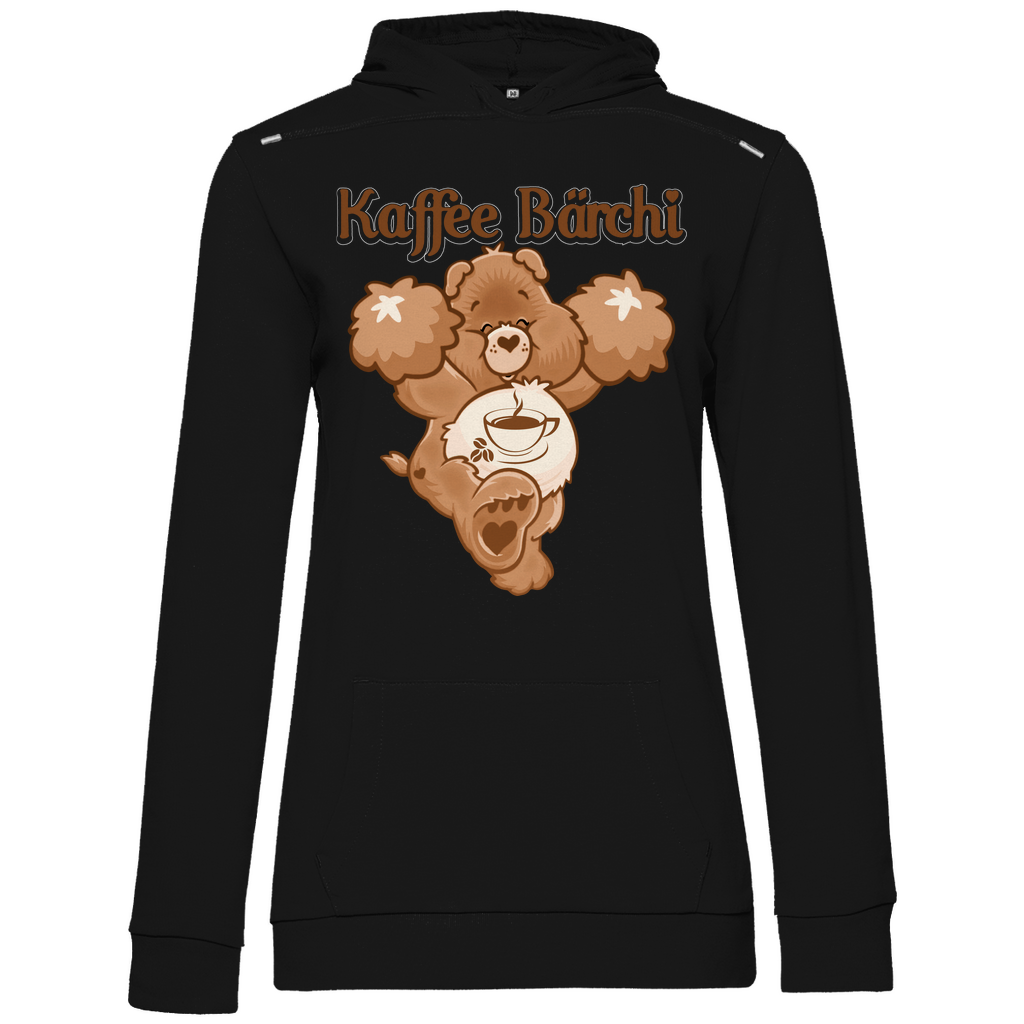 Kaffee Bärchi - Glücksbärchi - Damen Hoodie Black