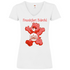 Frankfurt Bärchi - Glücksbärchi - V-Neck Damenshirt White