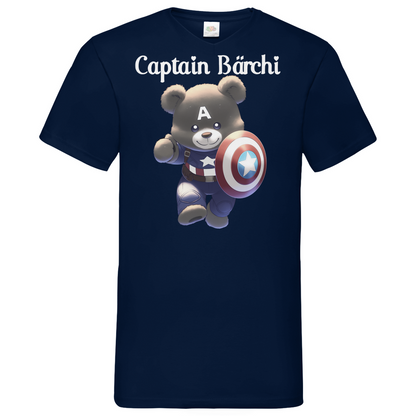 Captain Bärchi - Glücksbärchi - Herren V-Neck Shirt