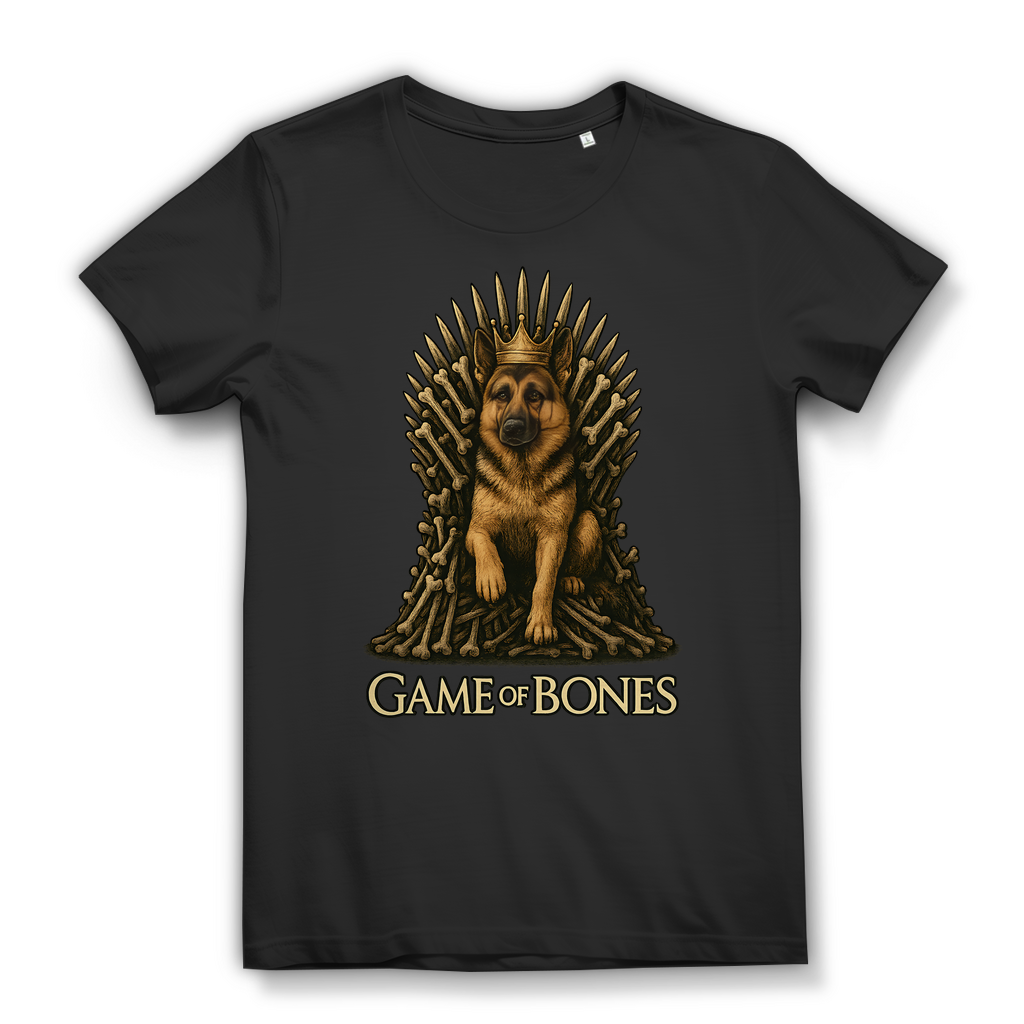 Game of Bones Schäferhund Hunde - Damen Premium Bio T-Shirt Black