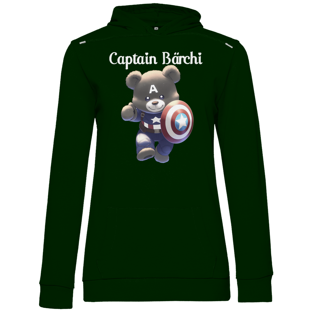 Captain Bärchi - Glücksbärchi - Damen Hoodie Forest Green