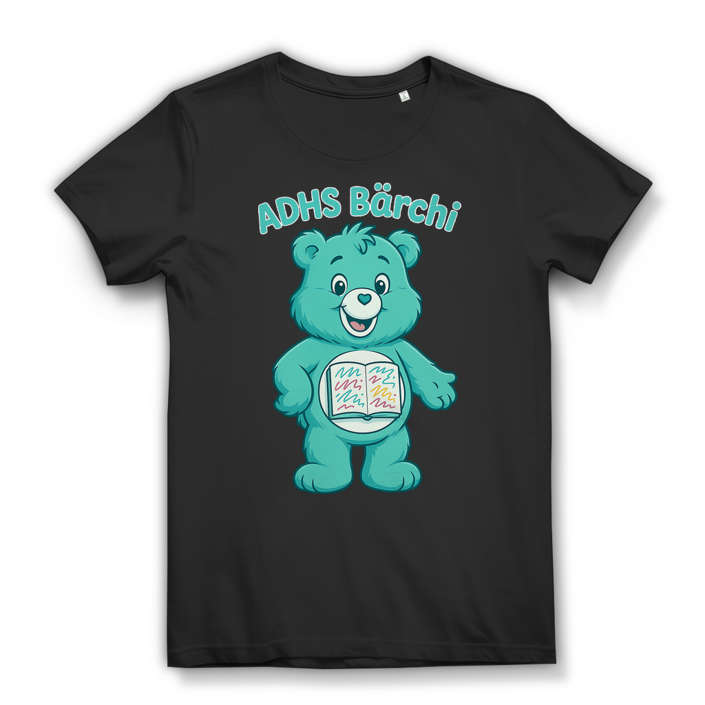 ADHS Bärchi - Glücksbärchi - Damen Premium Bio T-Shirt Black