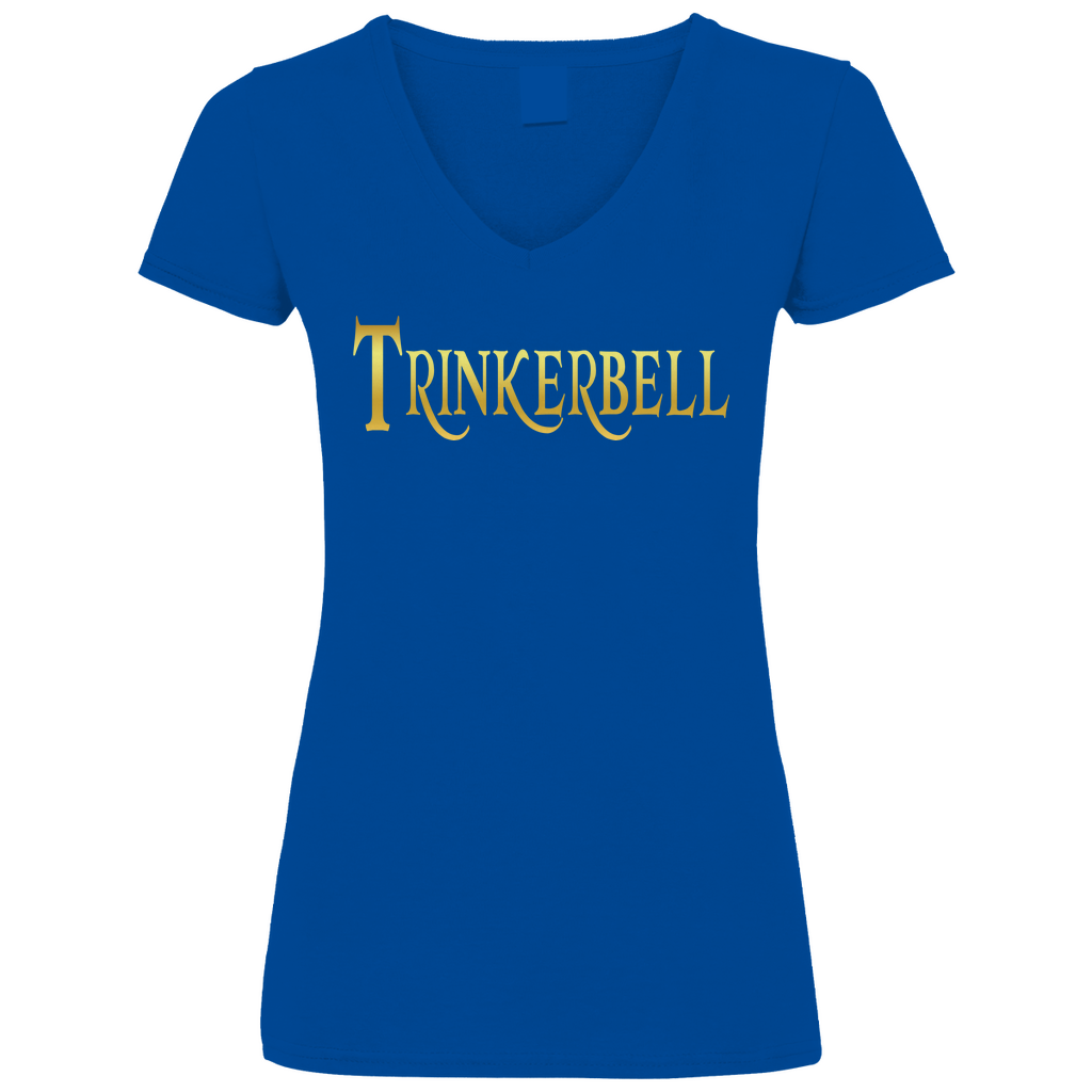 Trinkerbell - Prinzessin Gold - V-Neck Damenshirt