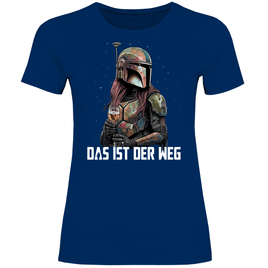 Das ist der Weg - Mandalorianerin Wein - Damenshirt