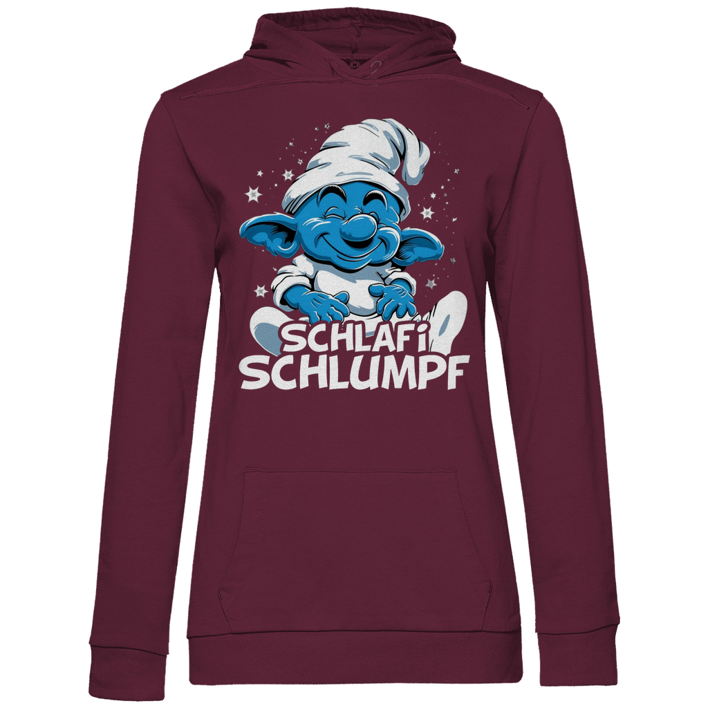 Schlafi Schlumpf Grafik - Damen Hoodie