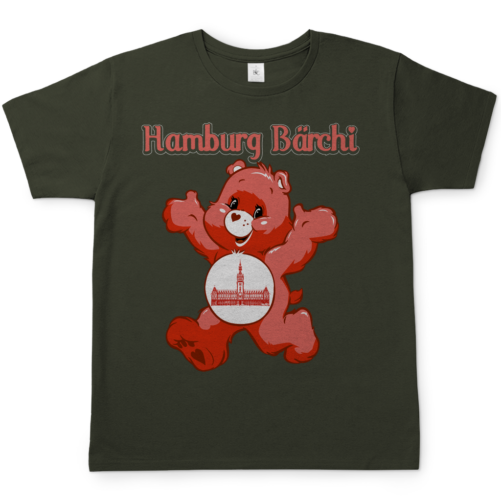 Hamburg Bärchi - Glücksbärchi - Herren Shirt Urban Khaki