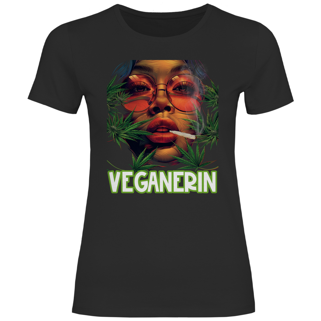 Veganerin - Damenshirt Black