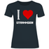 I love Strammsein - Damenshirt Dark Grey Solid