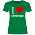 I love Strammsein - Damenshirt Kelly Green