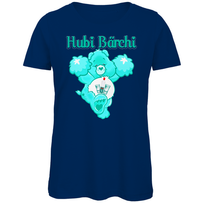 Hubi Bärchi - Glücksbärchi - Damen Premium Bio T-Shirt Navy