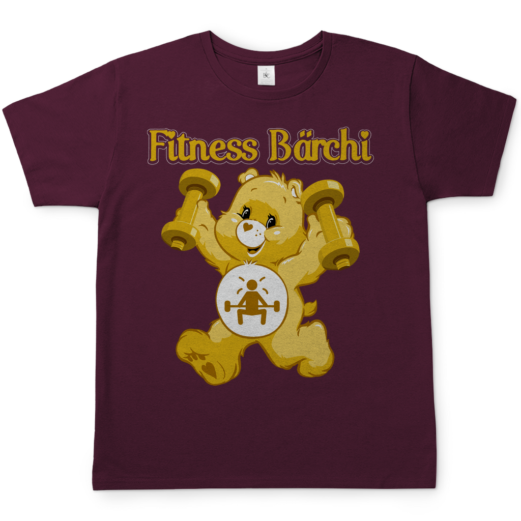 Fitness Bärchi - Glücksbärchi - Herren Shirt Burgundy