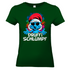 Druffi Schlumpf Grafik - Damenshirt Bottle Green
