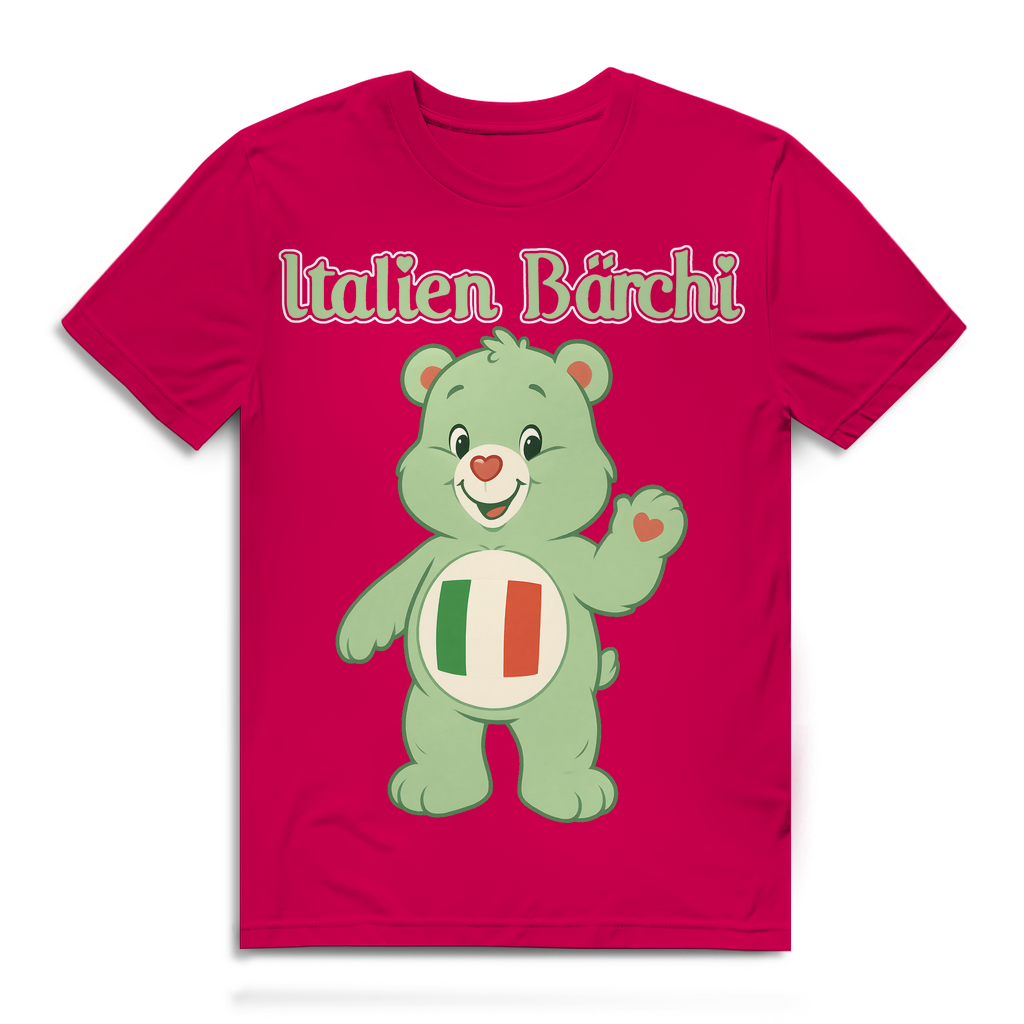Italien Bärchi - Glücksbärchi - Herren Premium Bio T-Shirt Fuchsia