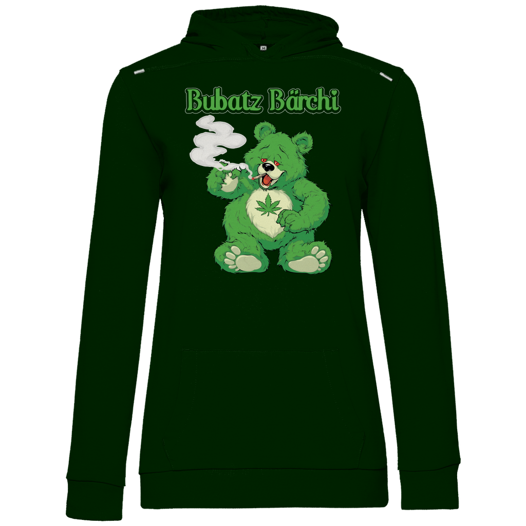 Bubatz Bärchi - Glücksbärchi - Damen Hoodie Forest Green