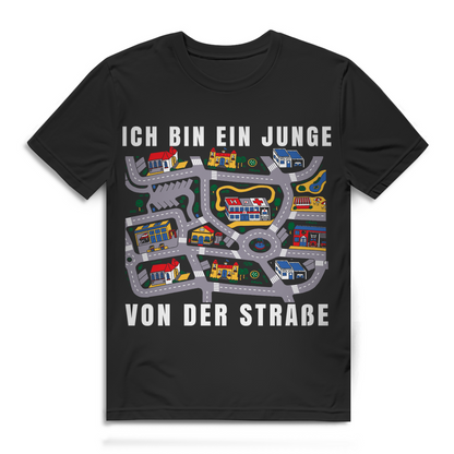 Retro Spielteppich Shirt Männer – Ich bin ein Junge von der Straße Funshirt