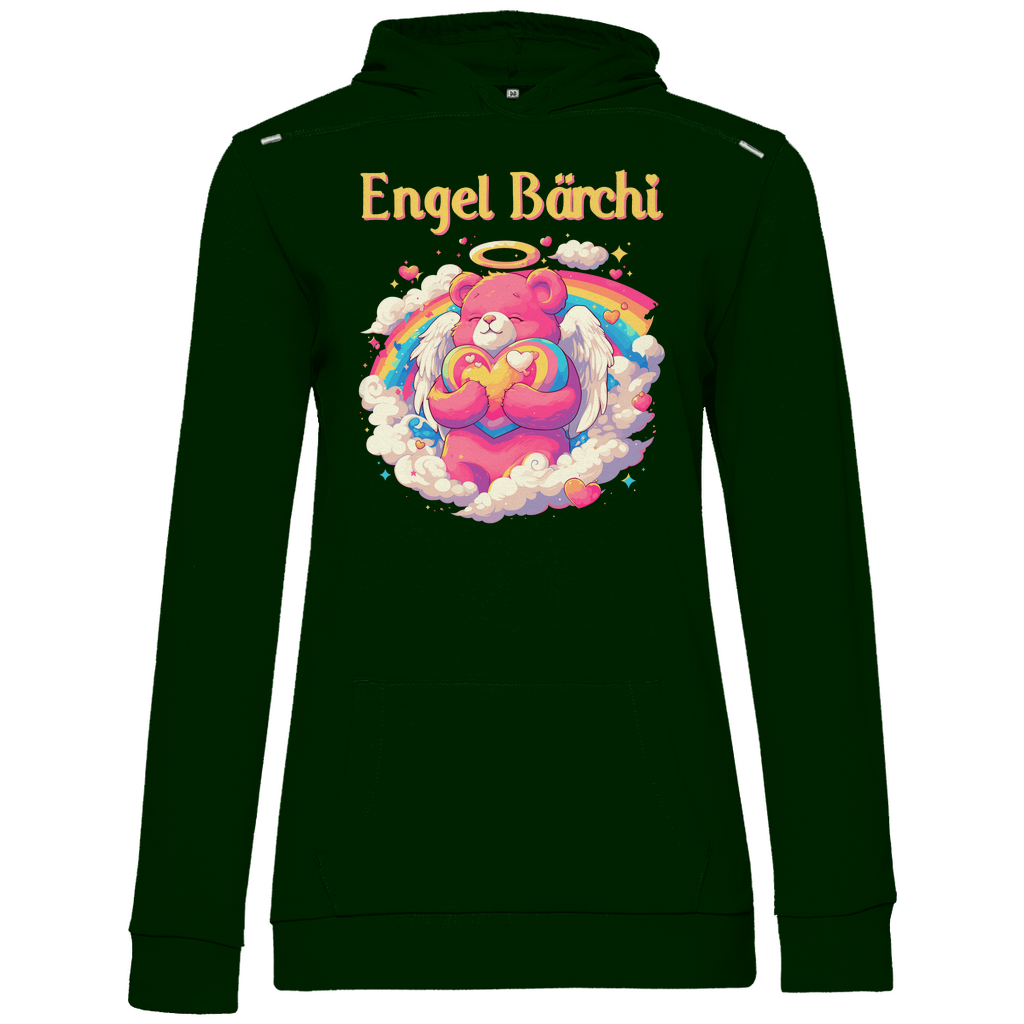 Engel Bärchi - Glücksbärchi - Damen Hoodie Forest Green