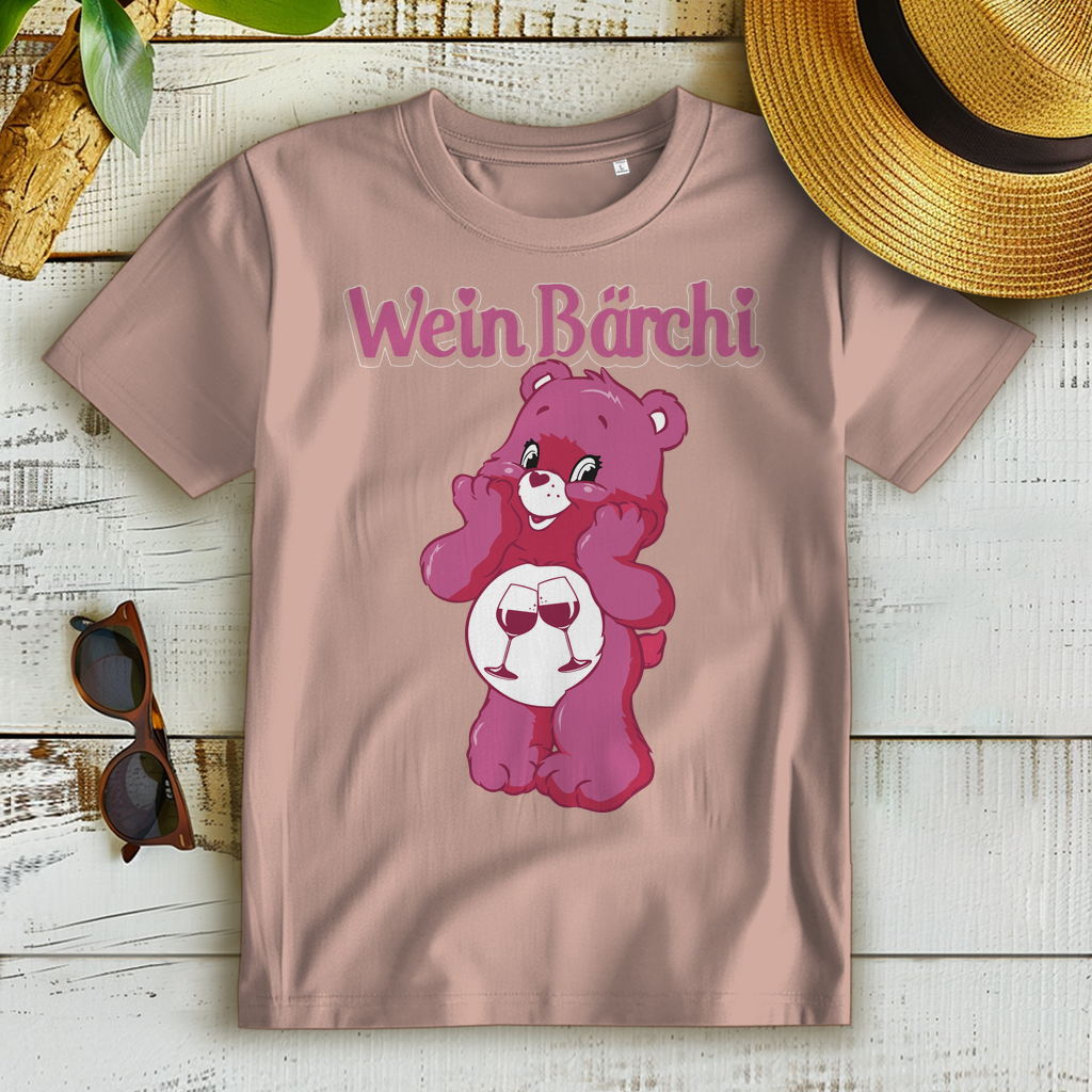 Wein Bärchi - Glücksbärchi - Damen Premium Bio T-Shirt