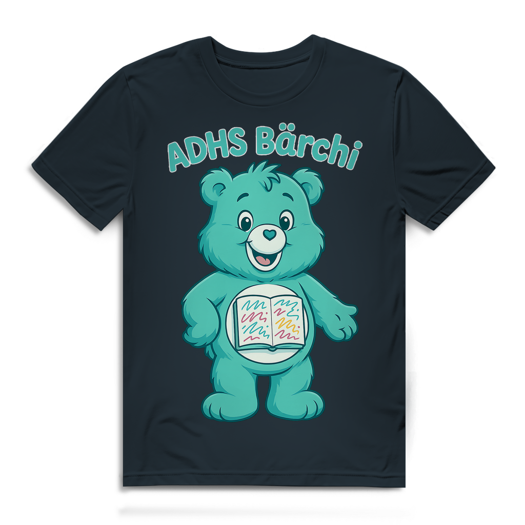 ADHS Bärchi - Glücksbärchi - Herren Premium Bio T-Shirt Dark Grey Solid