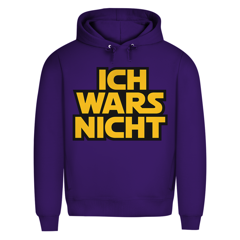 Star Wars Parodie Hoodie Herren Ich Wars Nicht Bio Radiant Purple