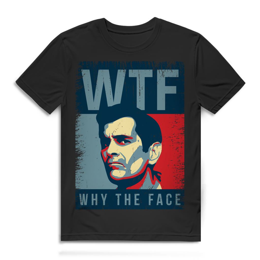 WTF Why the Face Shirt Phil Dunphy Modern Family Herren Funshirt Meme Grafik Black