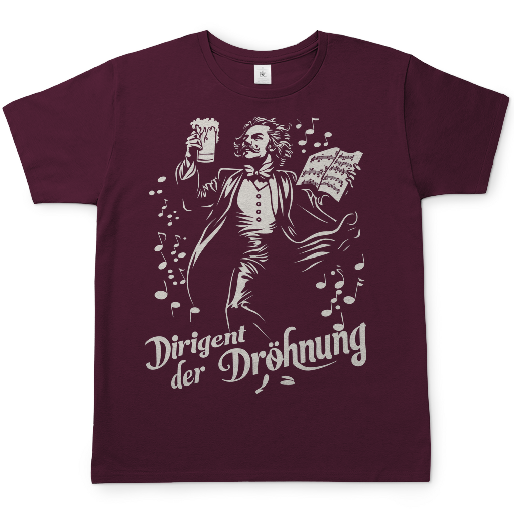 Dirigent der Dröhnung - Herren Shirt Burgundy