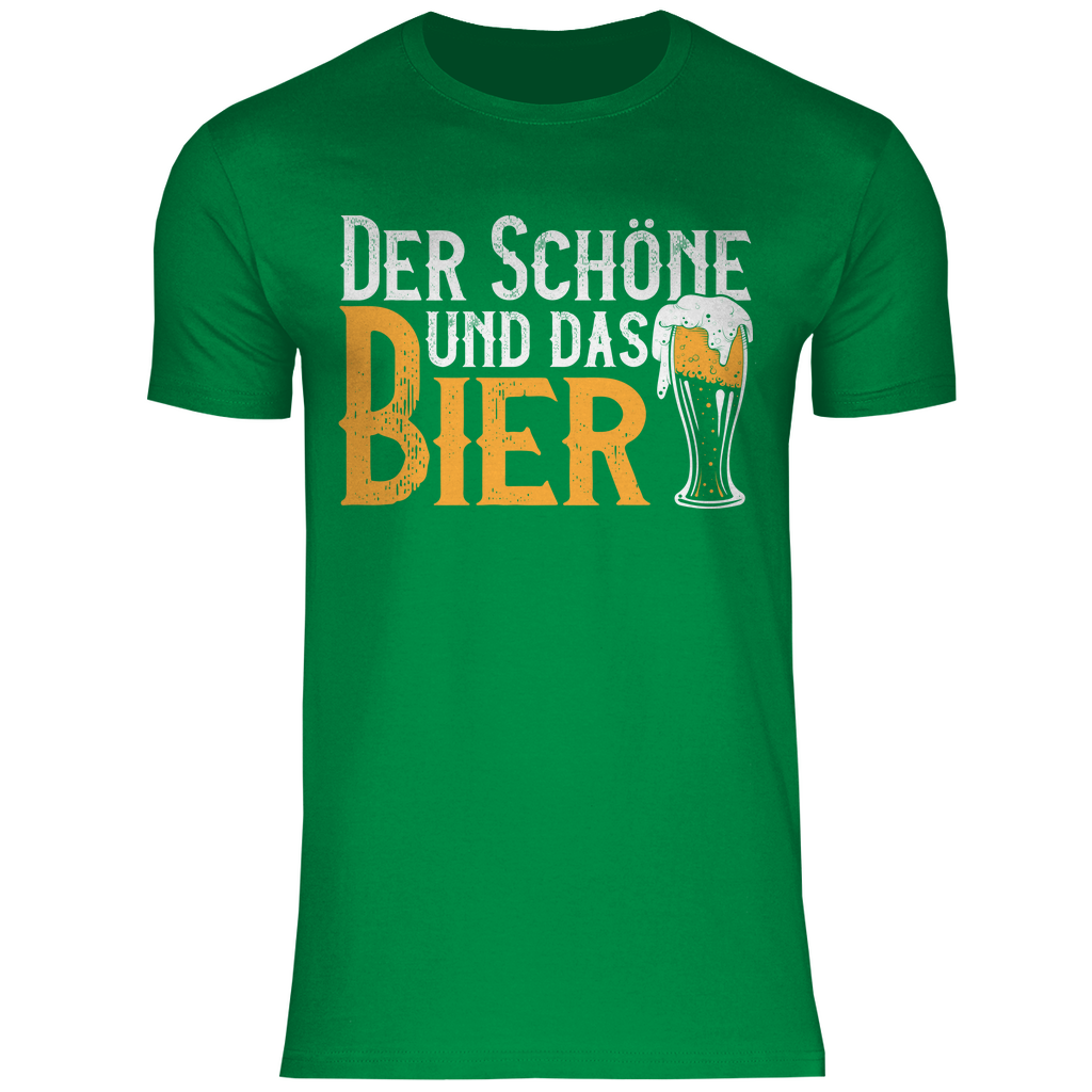 Der Schöne und das Bier - Herren Shirt