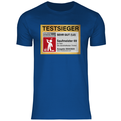 Testsieger Saufmeister 69 - Herren Shirt Royal Blue