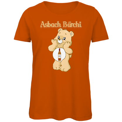 Asbach Bärchi - Glücksbärchi - Damen Premium Bio T-Shirt Urban Orange