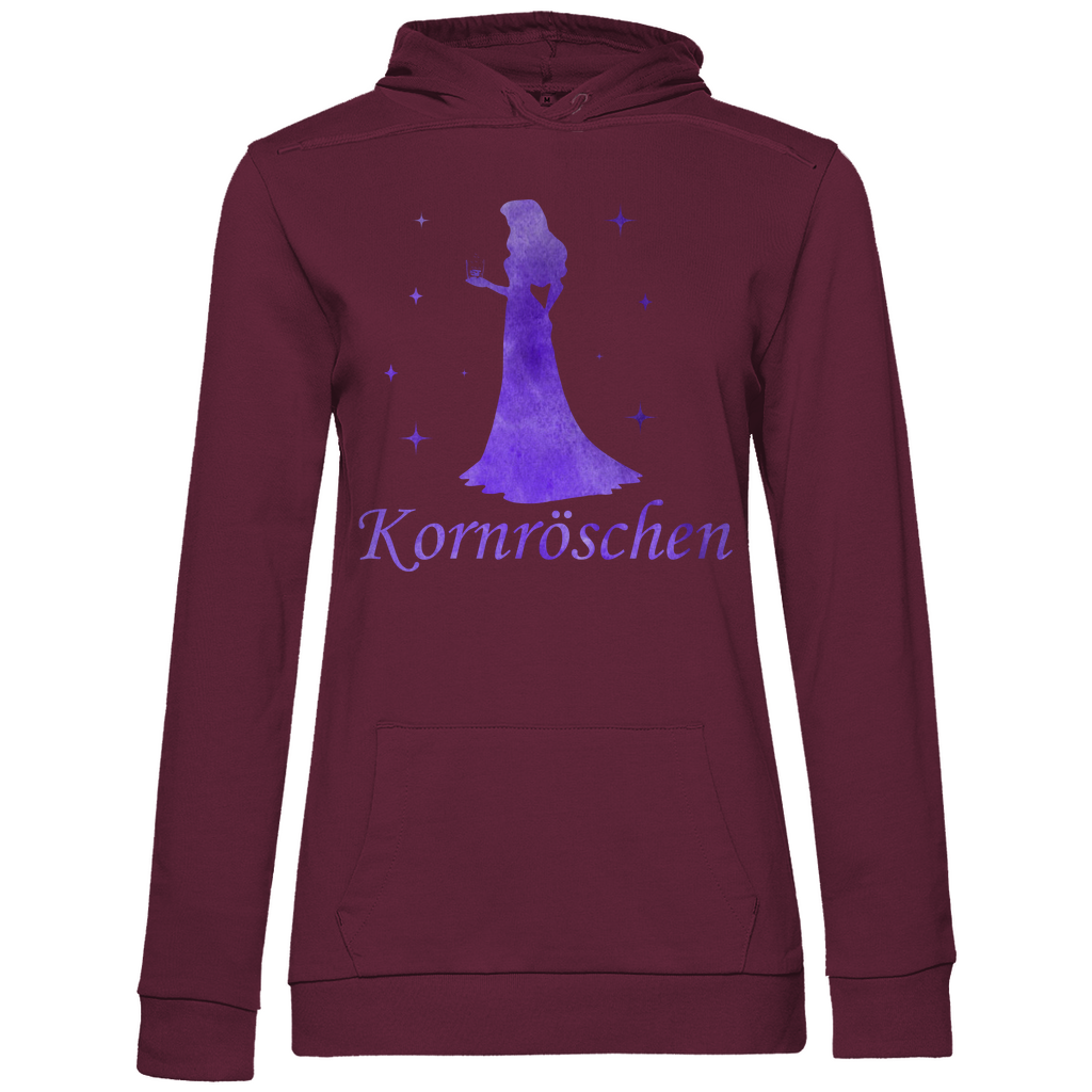Kornröschen - Prinzessin Aquarell - Damen Hoodie Wine