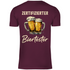 Zertifizierter Biertester - Herren Shirt Burgundy
