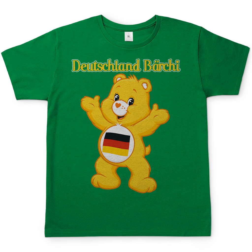 Deutschland Bärchi - Glücksbärchi - Herren T-Shirt Kelly Green