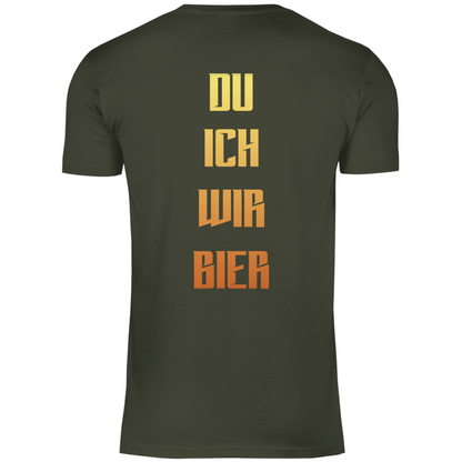 Strammsein Du Ich Wir Bier - Herren Shirt