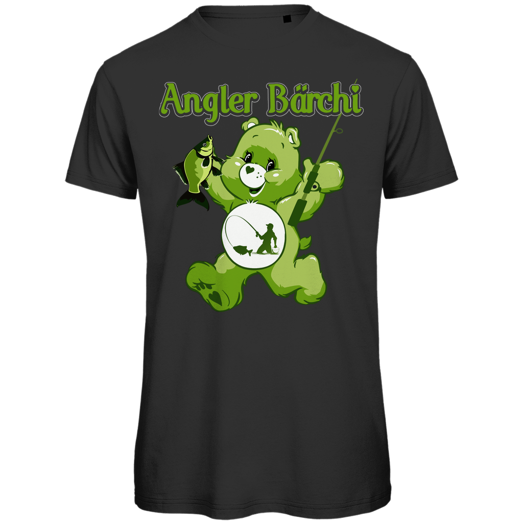 Angler Bärchi Glücksbärchi - Herren Premium Bio T-Shirt Black