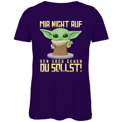 Mir nicht auf den Sack gehen du sollst Baby Yoda Grogu - Damen Premium Bio T-Shirt