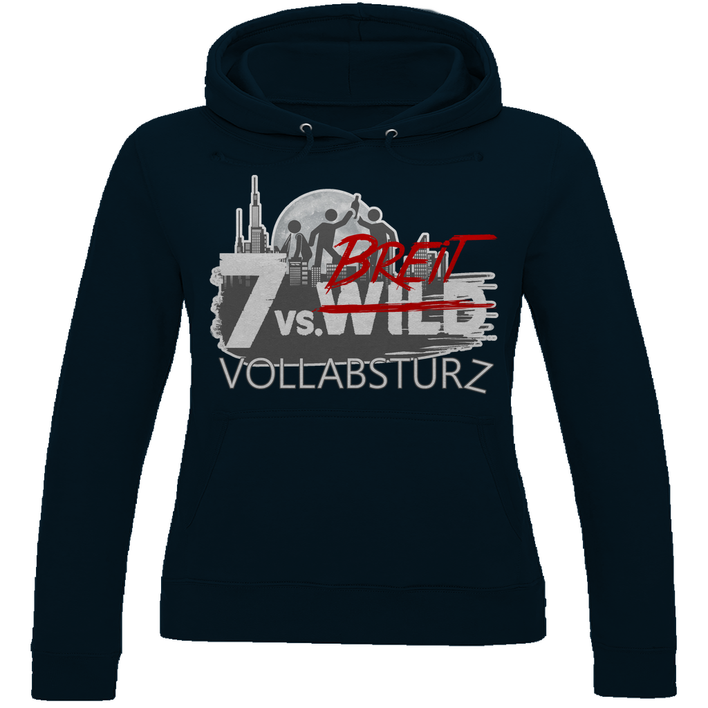 7 vs Breit Vollabsturz - Damen Hoodie