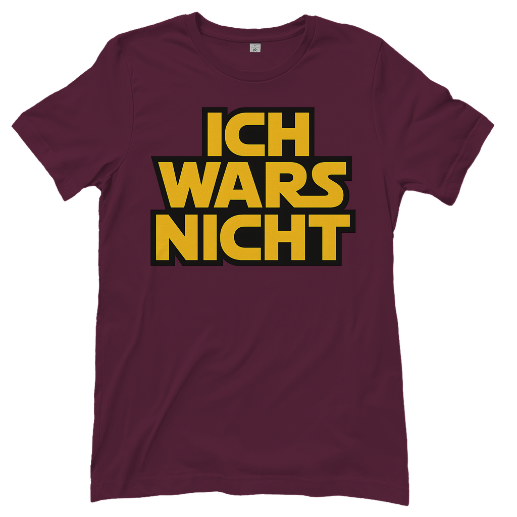 Ich Wars Nicht - Damen T-Shirt Burgundy