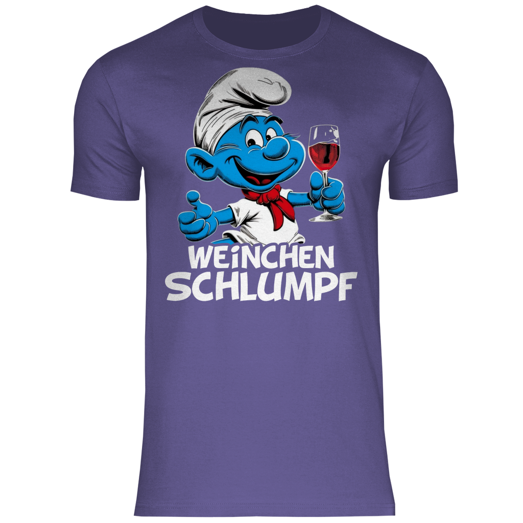 Weinchen Schlumpf Grafik - Herren Shirt
