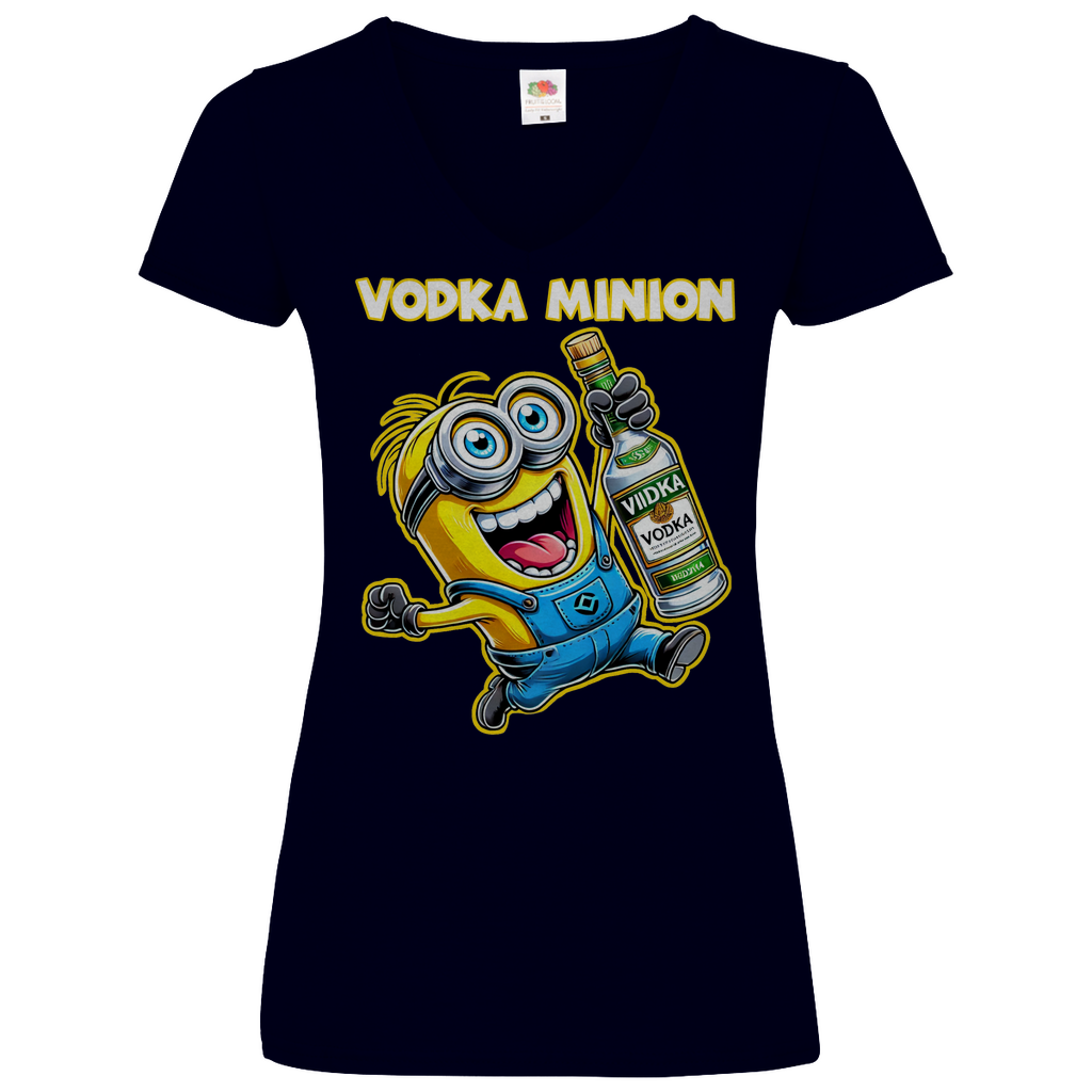 Vodka Minion - V-Neck Damenshirt