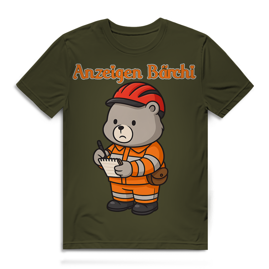 Anzeigen Bärchi - Glücksbärchi - Herren Premium Bio T-Shirt Khaki