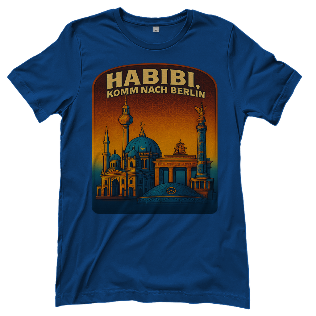 Habibi komm nach Berlin - Damen T-Shirt Royal Blue