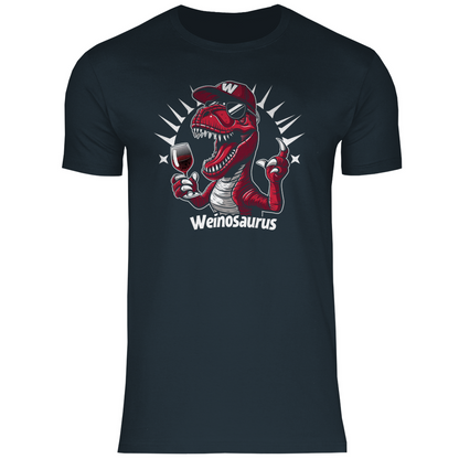Weinosaurus - Herren Shirt Dark Grey Solid