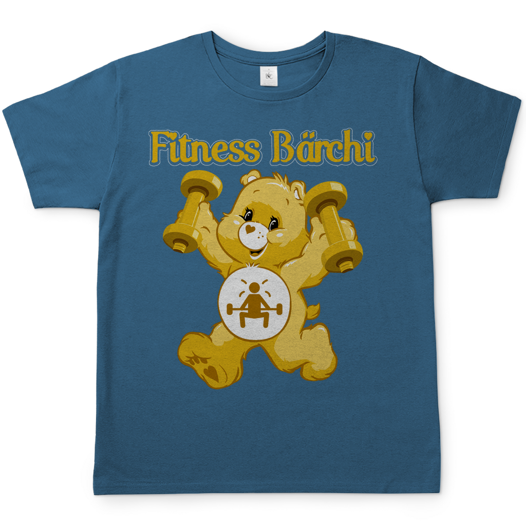 Fitness Bärchi - Glücksbärchi - Herren Shirt Stone Blue