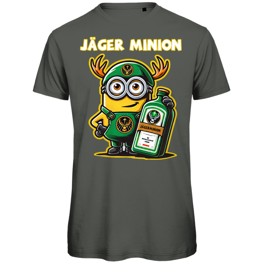 Jägermeister Minion Herren T-Shirt - Bio Baumwolle, Lustiges Minion Design, Premium Qualität