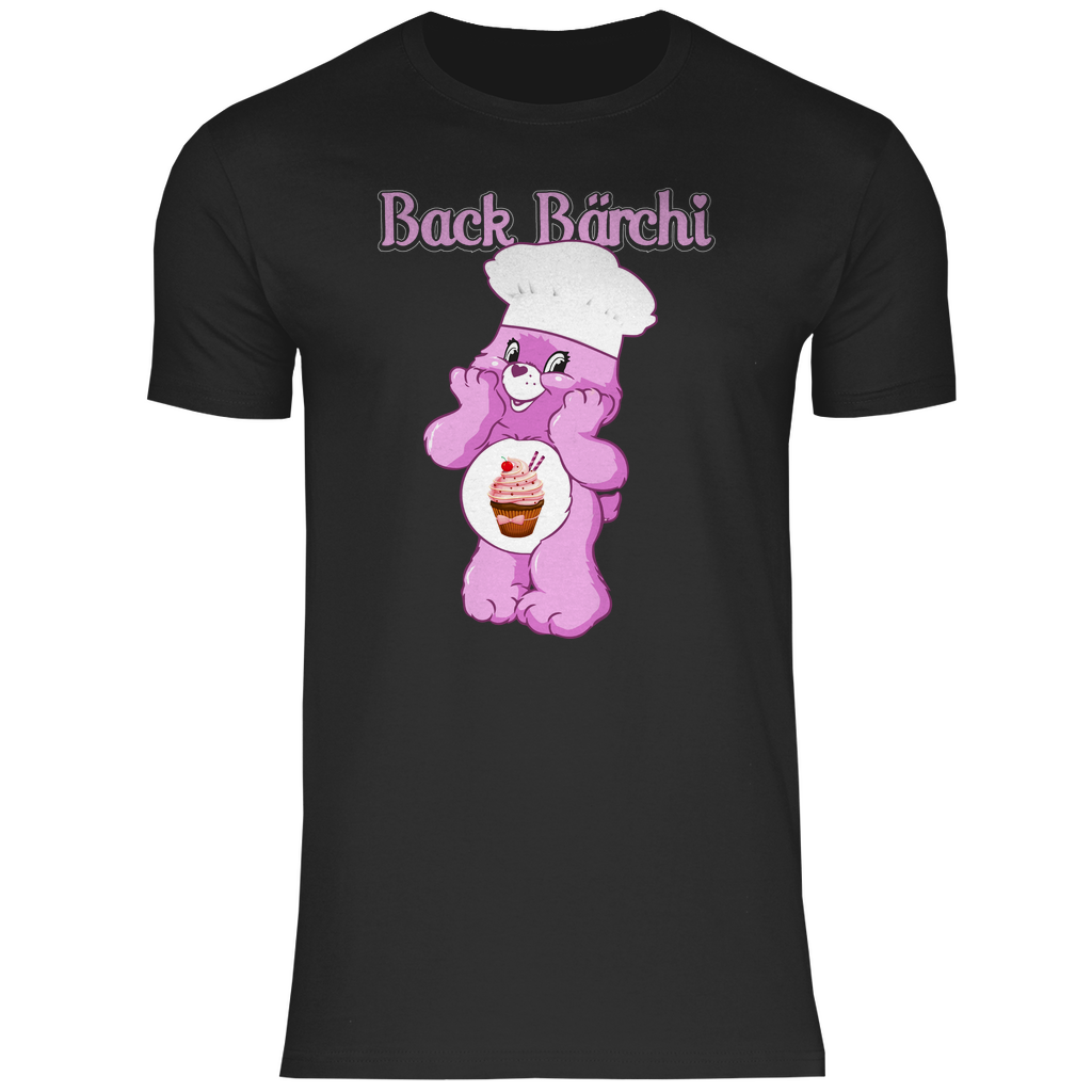 Back Bärchi - Glücksbärchi - Herren Shirt Black