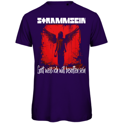 Strammsein Gott weiß ich will besoffen sein - Herren Premium Bio T-Shirt Urban Purple