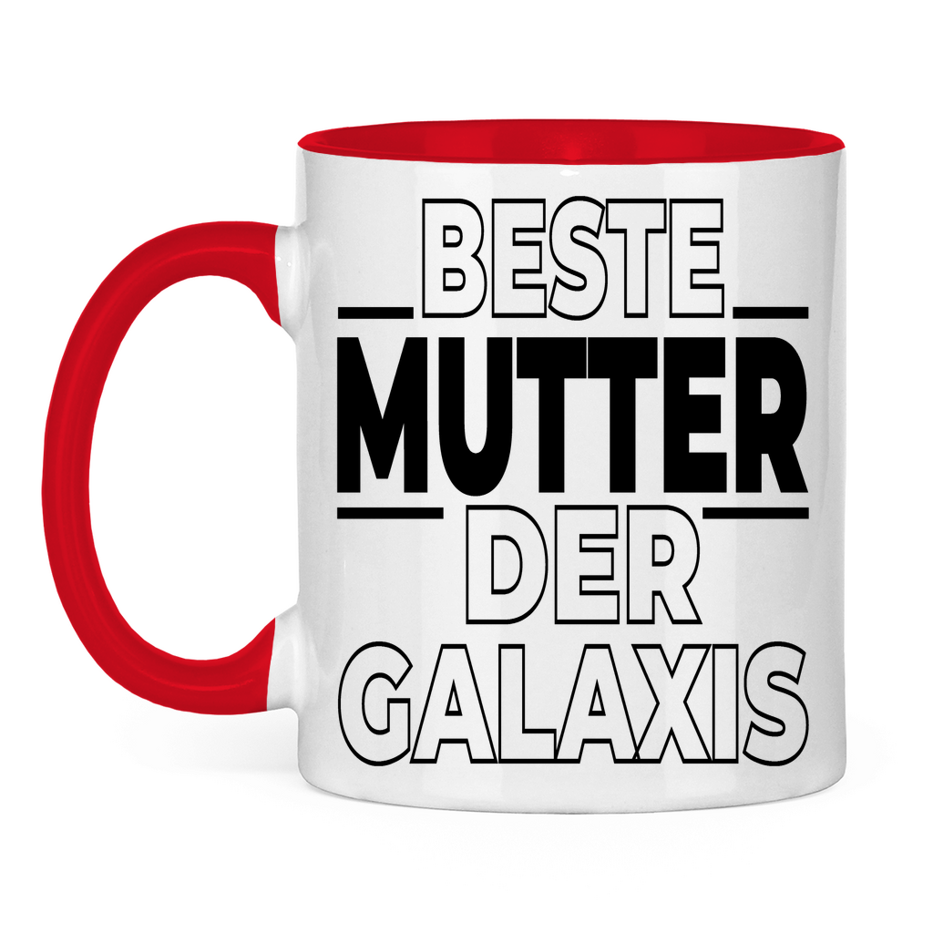 Beste Mutter der Galaxis - Tasse zweifarbig