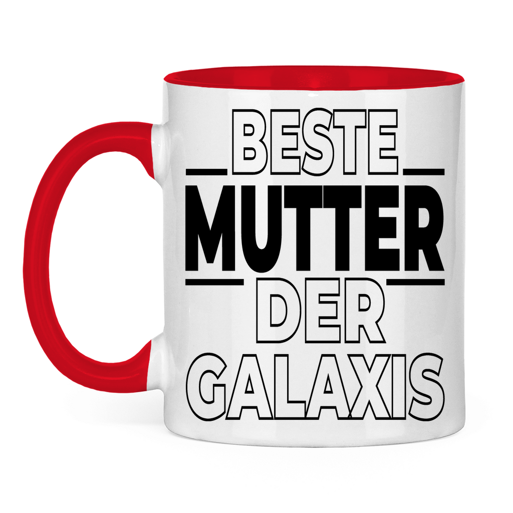 Beste Mutter der Galaxis - Tasse zweifarbig Red