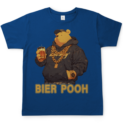 Winnie the Bier Pooh - Herren Shirt Royal Blue