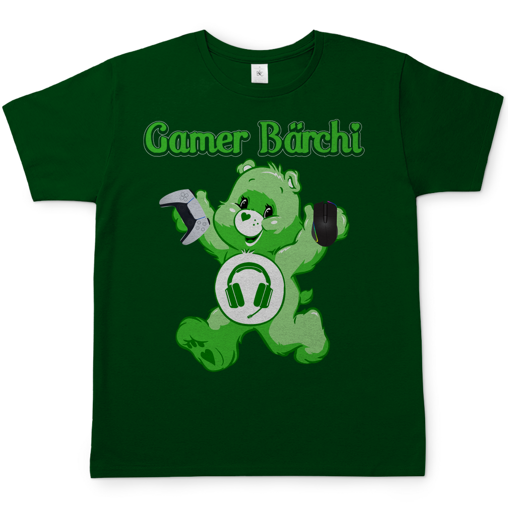 Gamer Bärchi - Glücksbärchi - Herren Shirt Bottle Green